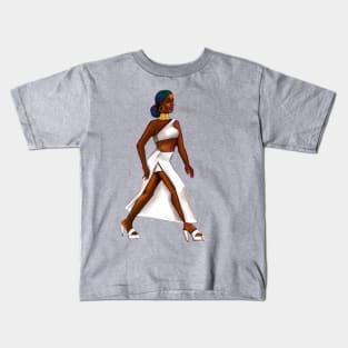 Black is beautiful Afro queen Striding- The best Gifts for black women 2022 Kids T-Shirt